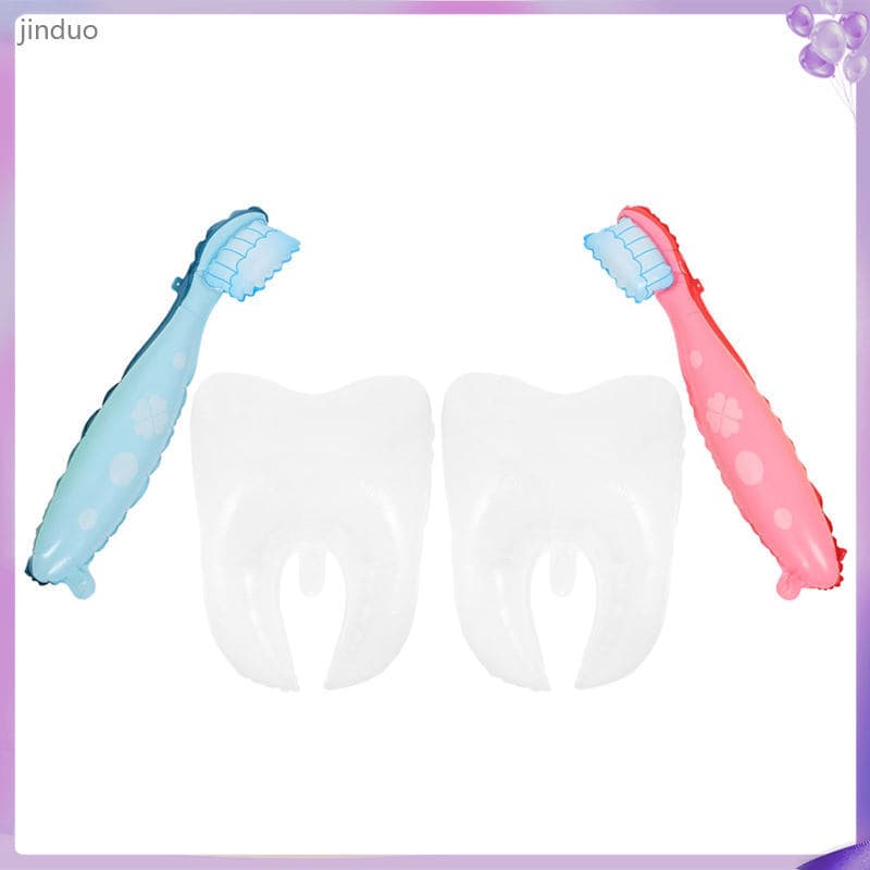 🎉 4Peças Balões De Dente Brancos Para Festas Em Pe Colorido