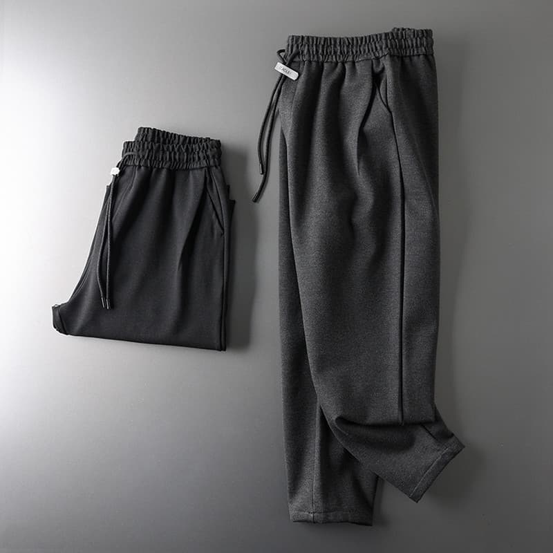 Calças de lã masculinas inverno solto em linha reta Street Wear calças de cigarro japonês exportação de comércio exterio