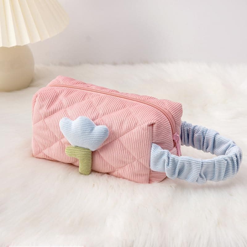 Nécessaire de Maquiagem para Viagem para Mulheres, Bolsa de Higiene com Zíper, Estojo Portátil para Armazenamento de Cos