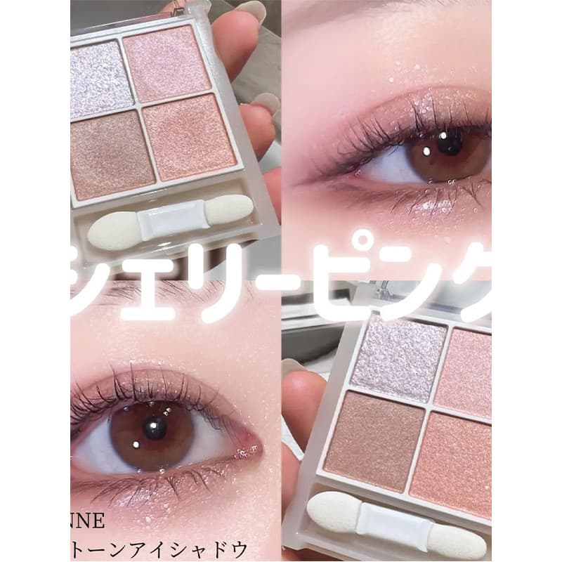 Japão Japão Japão CEZANNE CEZANNE Paleta de sombras de quatro cores Transparência 02 Branco Florescendo Água Luz Rosto Q