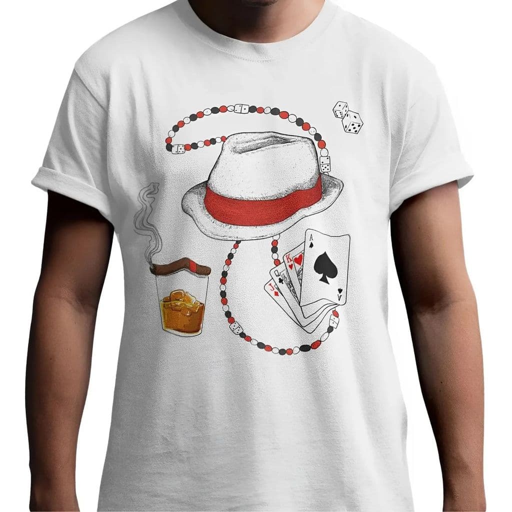 Camiseta Zé Pilintra Umbanda Algodão Malandros Estampa 043