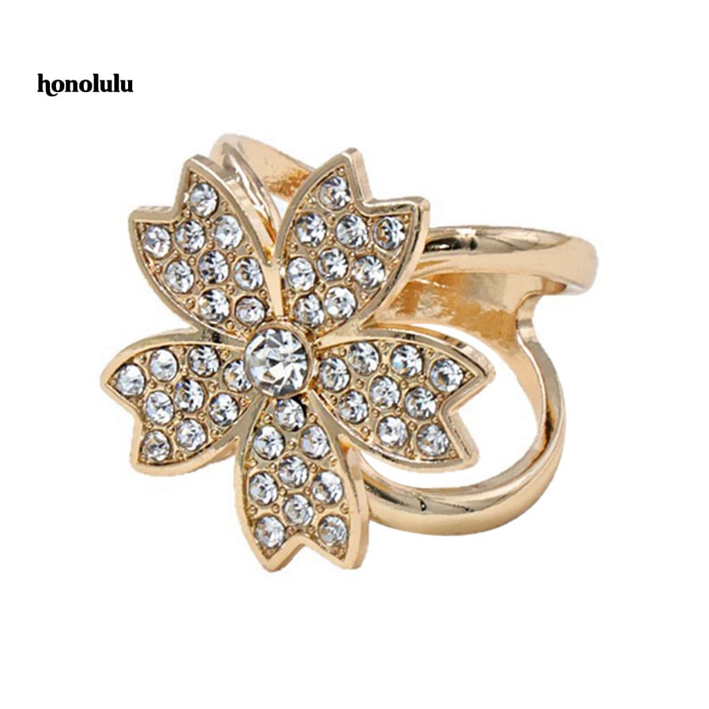 Hon * Acessório De Lenço Feminino , Anel De Flor Sakura Com Design Antiderrapante Para Xales