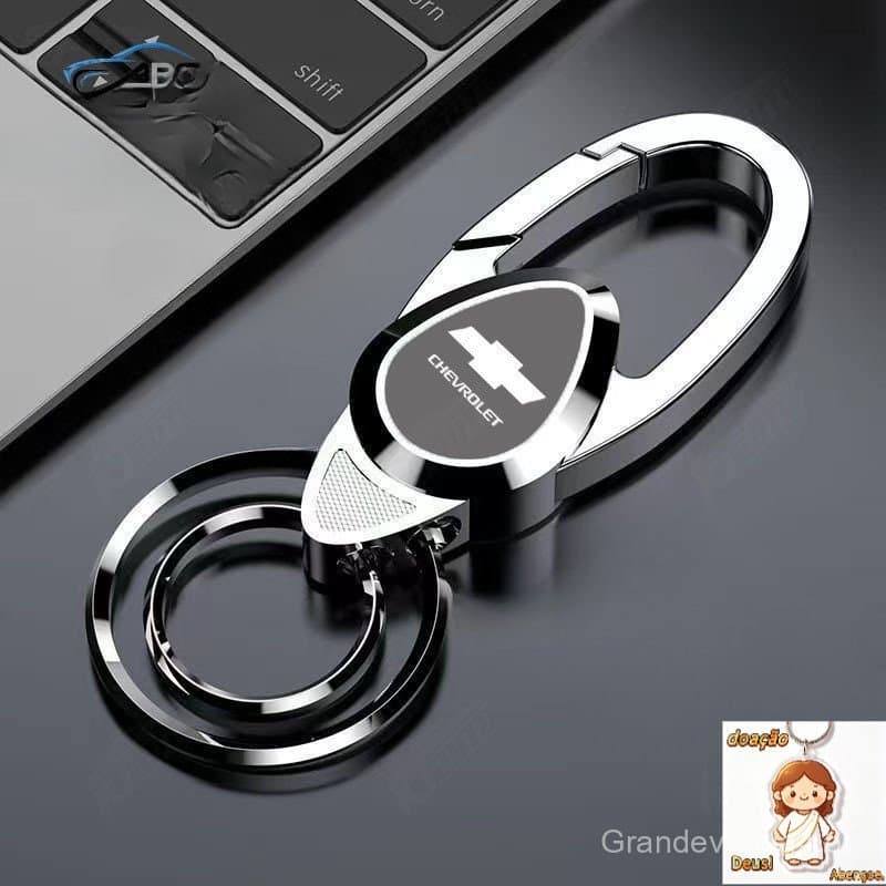 Chevrolet Metal Keychain Minimalista Para Homens Homens de Negócios Carros de alta qualidade Com Chaveiros Onix Aveo Cap