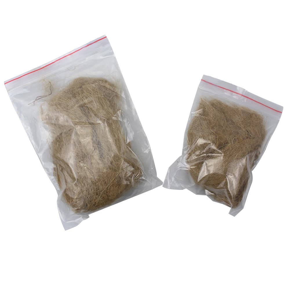 Acampamento ao ar livre cânhamo seda fogo ferramenta ignição inflamável Natural juta seda combustão