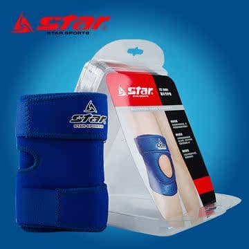 Estrela estrela esportes equipamentos de proteção compressão buraco aberto joelheiras correndo basquete joelheiras verão
