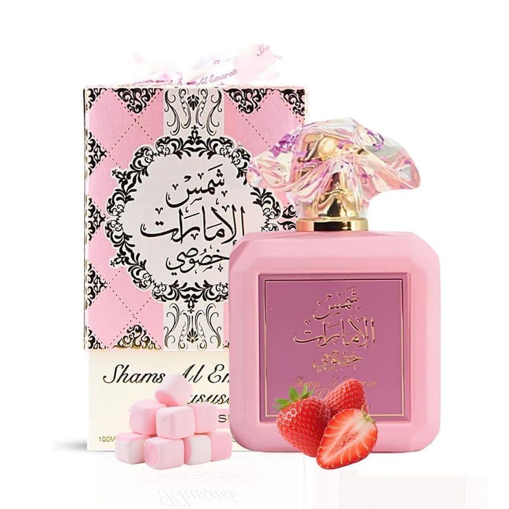 RWSEFK Pink Blush para Mulheres, Marshmallow Blush Eau De Parfum - 100 Ml, Romântico e Doce Árabe - Uma Fragrância Cativ