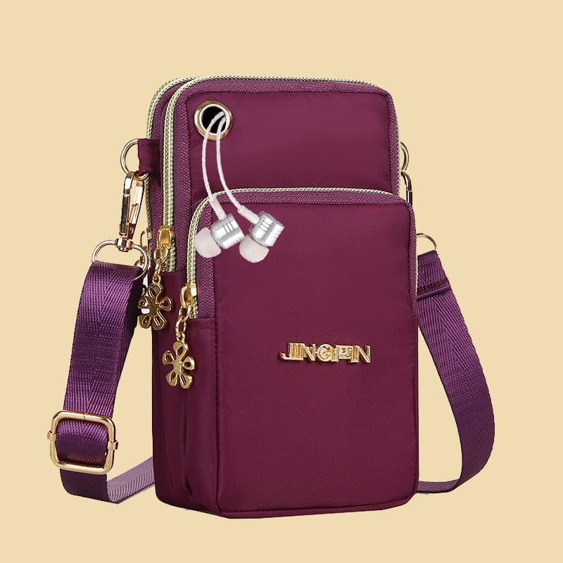 Novo estilo de tela grande bolsa para celular bolsa mensageiro feminina versão coreana gola Halter bolsa para celular bo