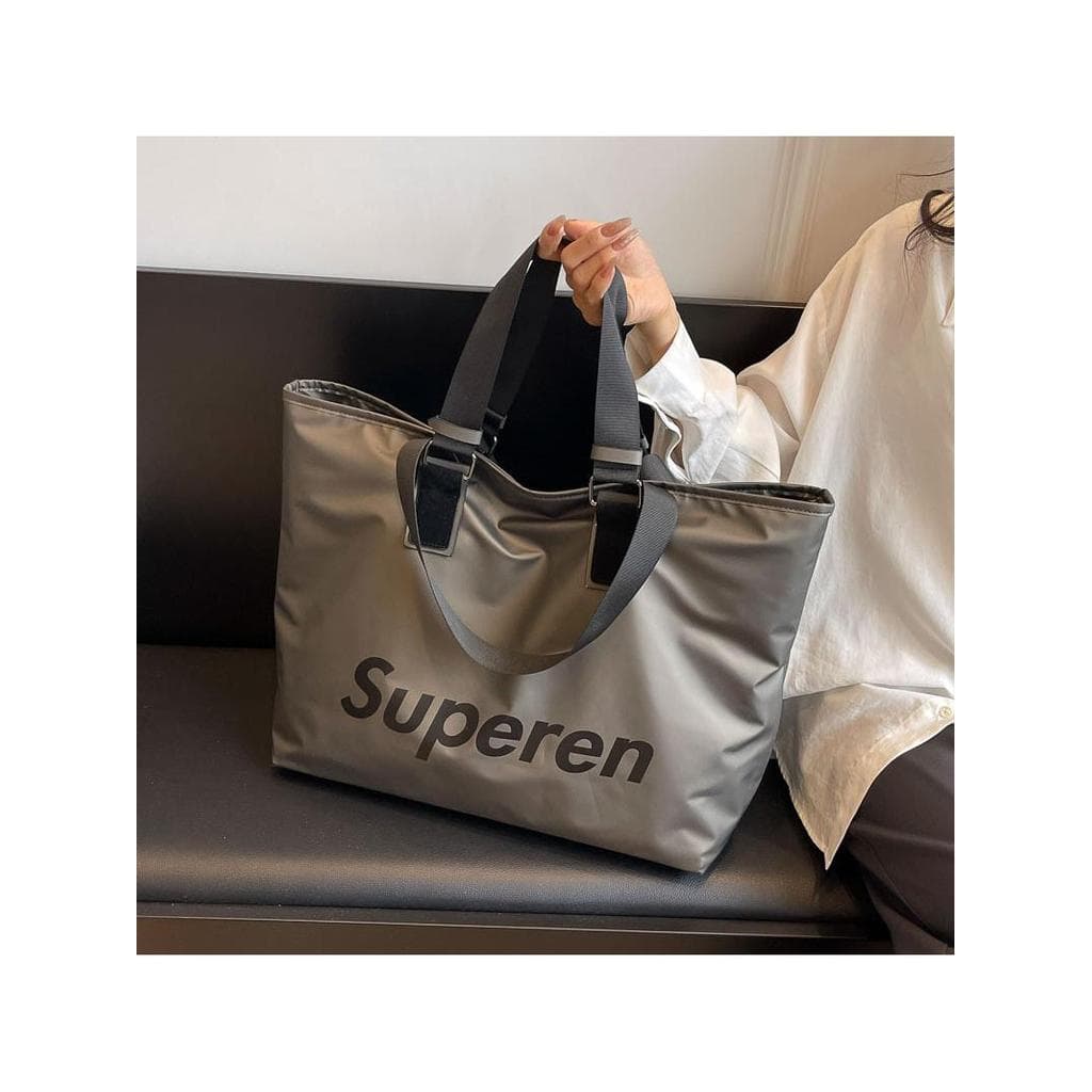 Estilo coreano grande capacidade saco de viagem de um ombro couro macio Fitness roupas esportivas saco de bagagem de via