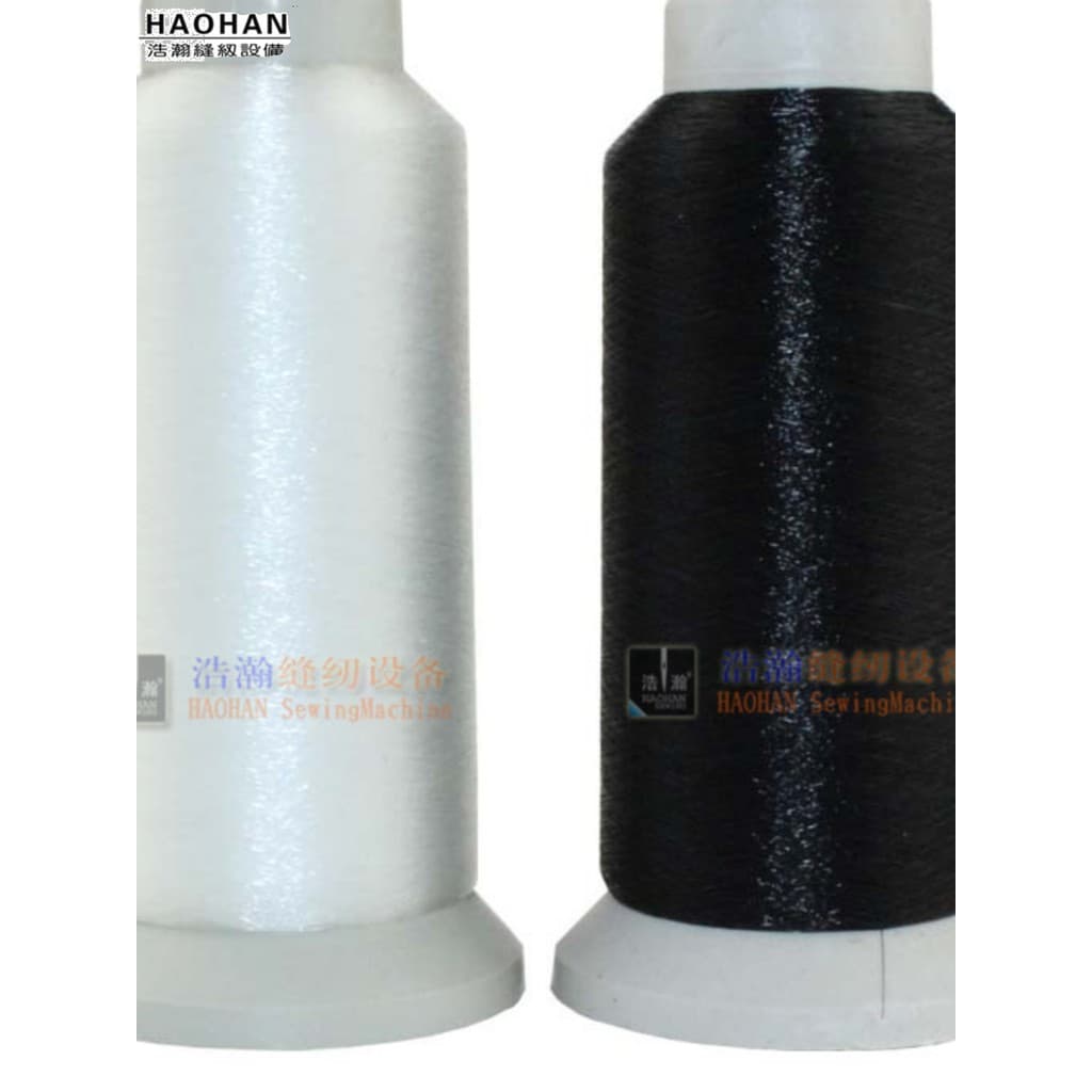Linha de seda branca de alta resistência luz de seda transparente linha de peixe fina preta máquina de costura linha de
