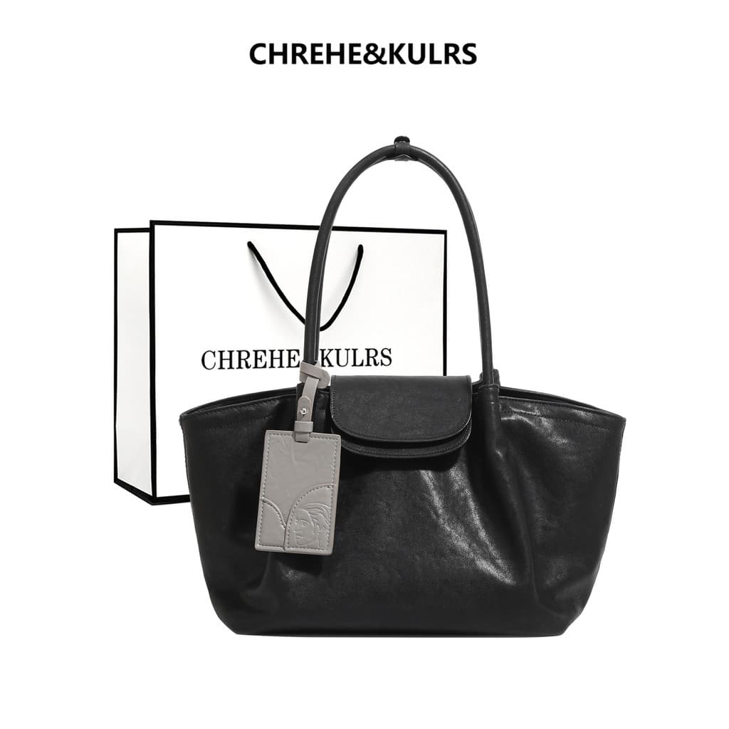 CHREHE & KULRS Nicho Design Sacola de grande capacidade 2026 Primavera Verão Novo estilo Bolsa de ombro para viagem