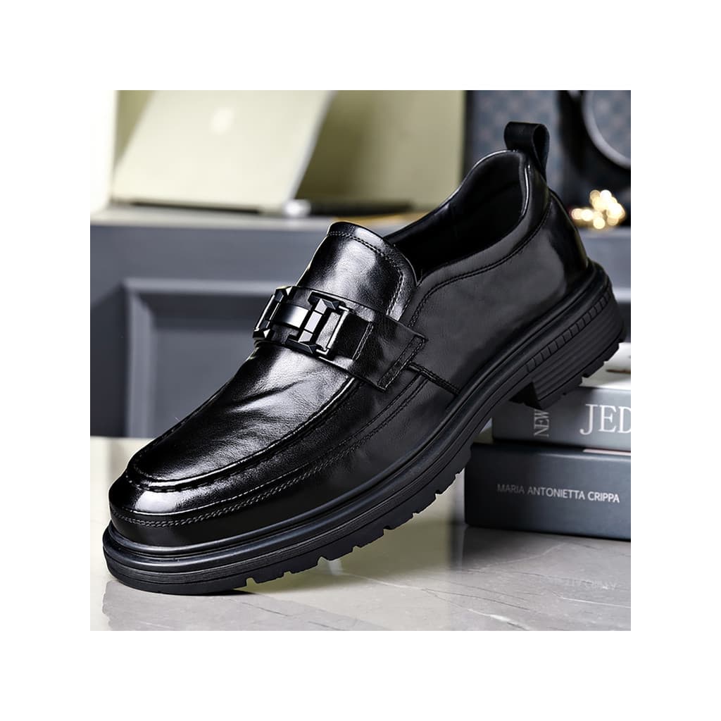 Sapatos masculinos novo produto outono mocassins leves 2025 couro genuíno Casual capa pé sapatos de couro masculino desl