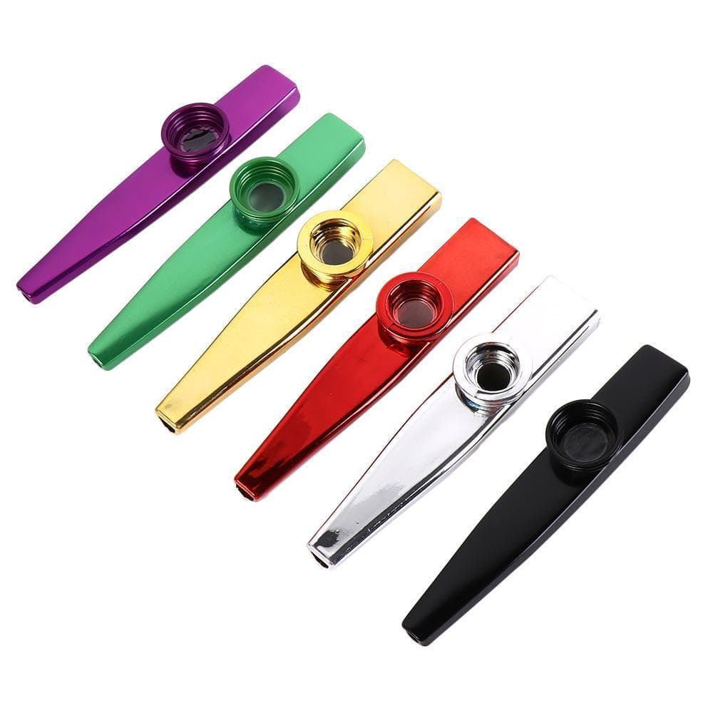 Metal Kazoo , Instrumentos Aprendam Facilmente Diafragma Boca Kazoos , Flautas De Musicais Destacáveis