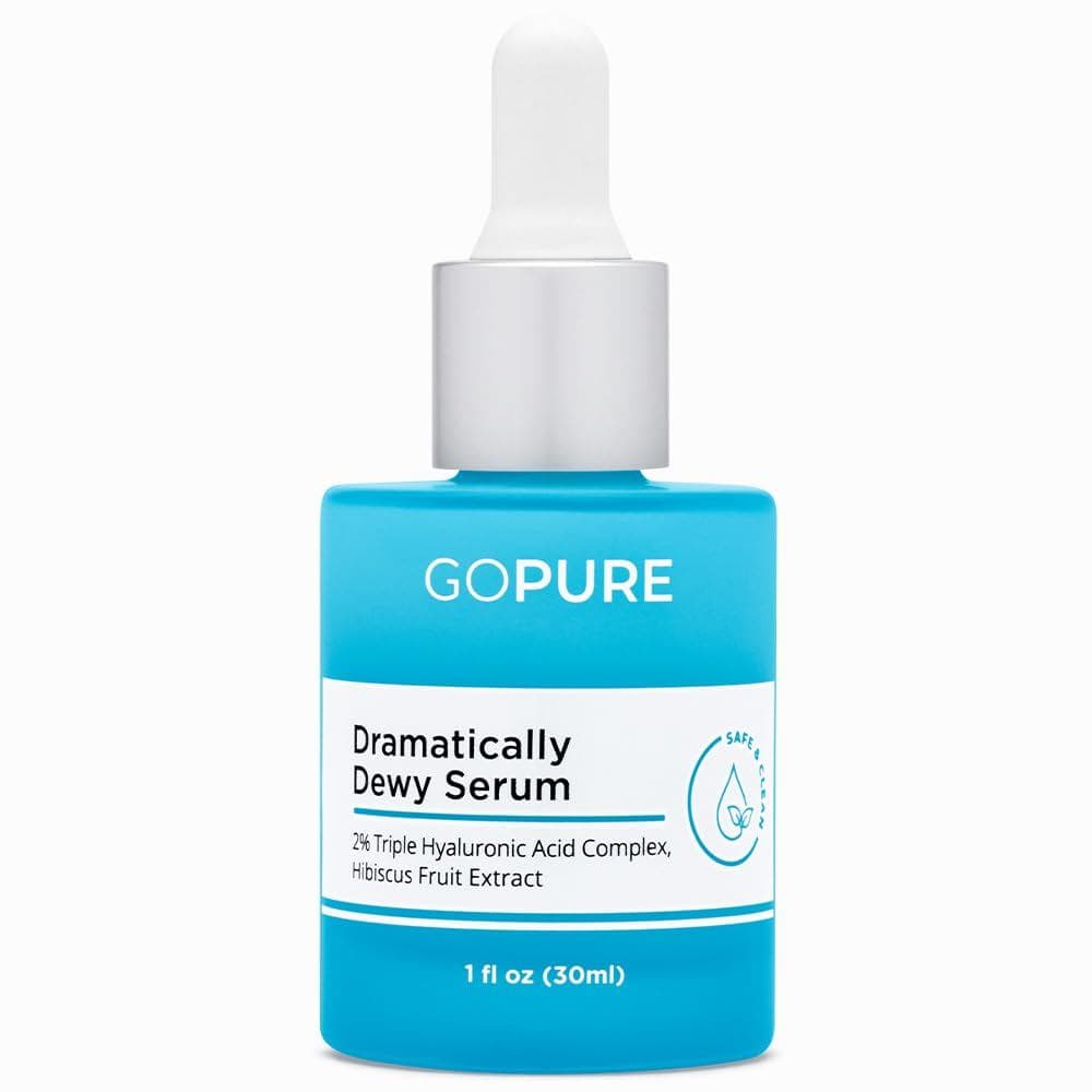 goPure Sérum Hidratante Intenso com Ácido Hialurônico - Sérum Facial com Ácido Hialurônico, fórmula nutritiva, contém ex