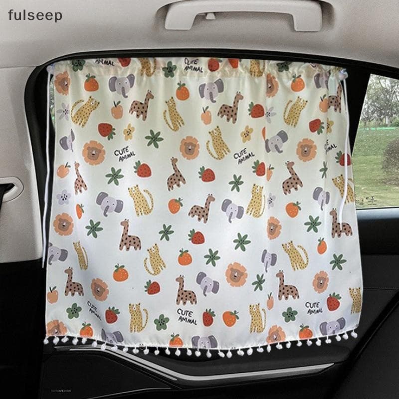 [fulseep] Protetor solar universal para carro de 1 peça, com padrão de urso de desenho animado fofo, tipo para janela la