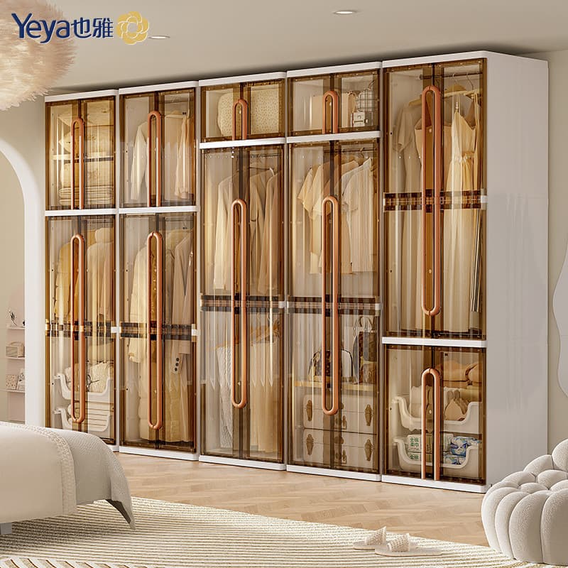 Simples simples guarda-roupa sem perfuração moderno simples armário quarto roupas pendurado área multi-guarda-roupa armá
