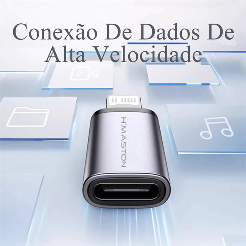 Adaptador Conversor OTG Cabo Usb Tipo-C Para Lightning