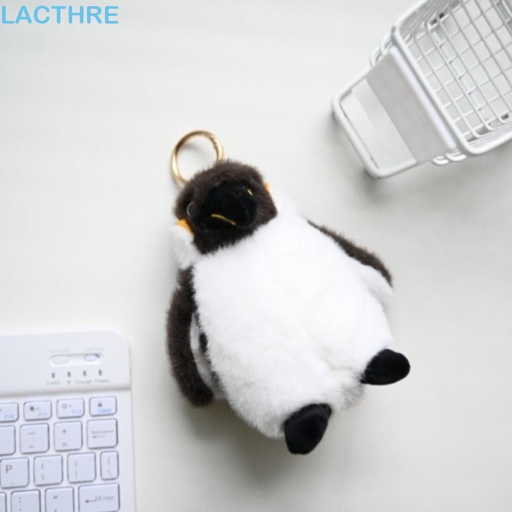 Chaveiro De Pinguim Imperador LACTHRE , Pingente De Pelúcia De Aquário Macio Da Moda , Cinza Bonito Dos Desenhos Animado