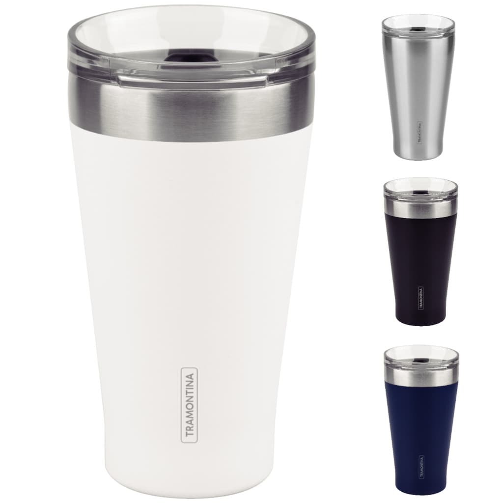 Copo Térmico Tramontina  Aço Inox com Tampa 550 ml VARIAÇÃO