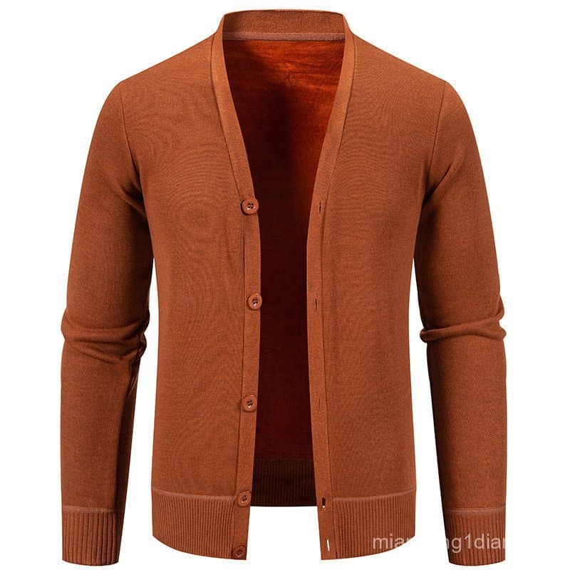 [Imagem dedicada transfronteiriça 3D] Cardigan Casual masculino jaqueta suéter jaqueta de lã outono inverno 8971.