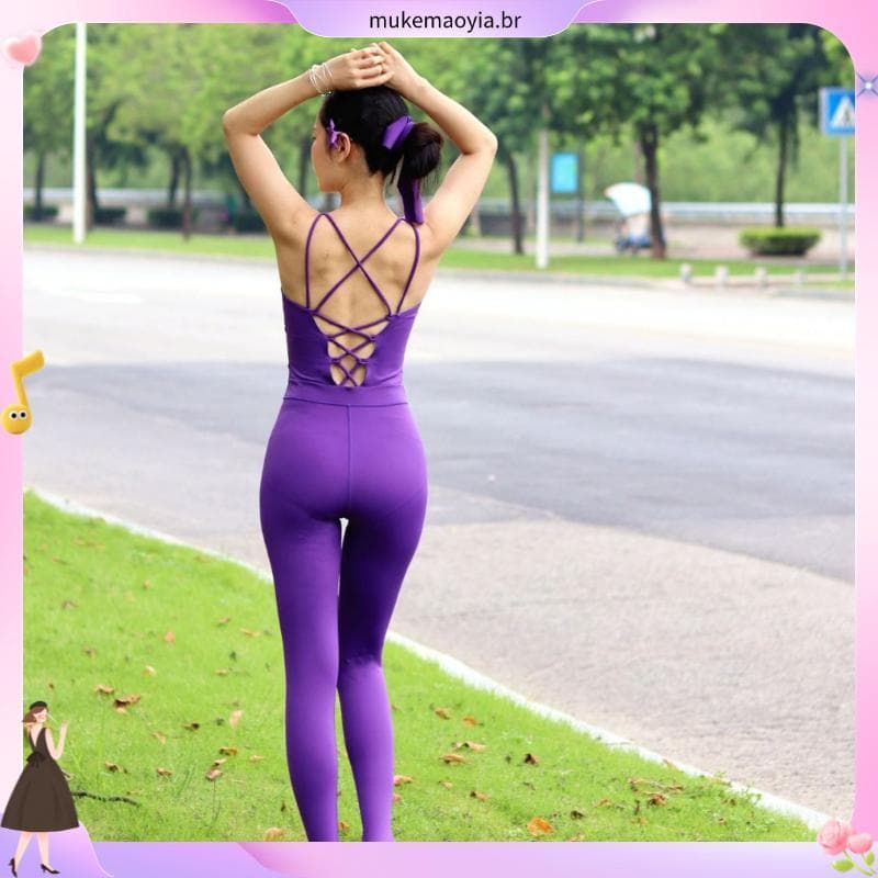 Mulheres E # 39 ; s Macacão Premium Gym Jum