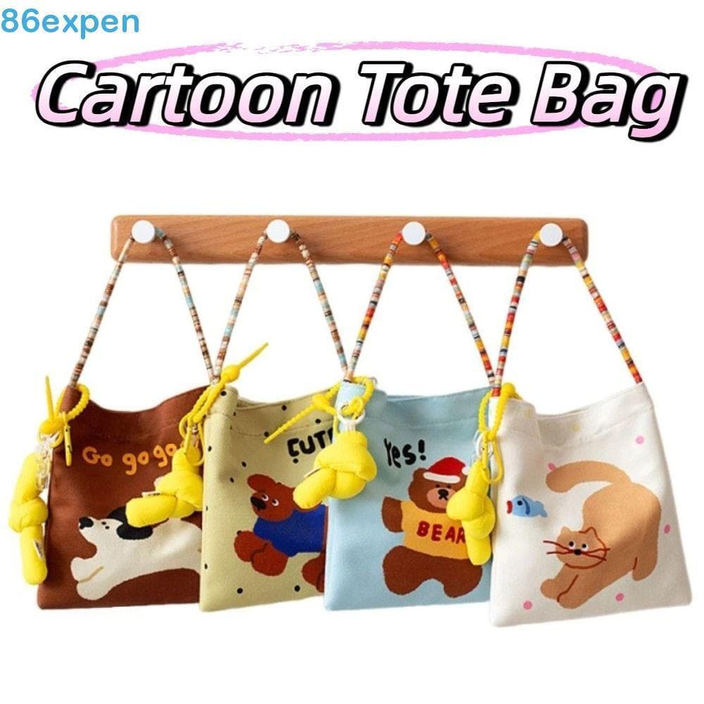 EXPEN1 Sacola De Desenho Animado , Bolsa Casual Leve Portátil , Mini Carteira Fofa Ecológica