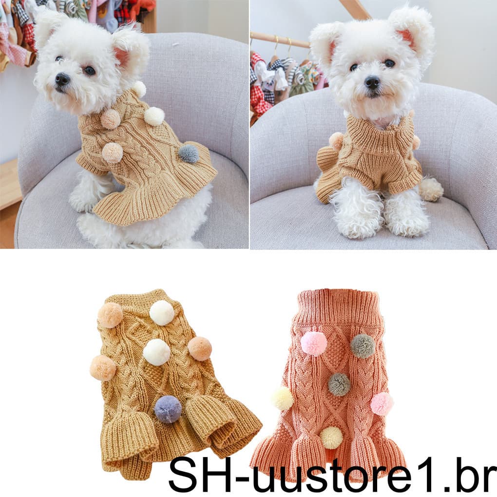 Inverno Roupas Para Animais De Estimação Engrossado Camisola Confortável Moda À Prova De Frio Traje Casa Interior Ao Ar