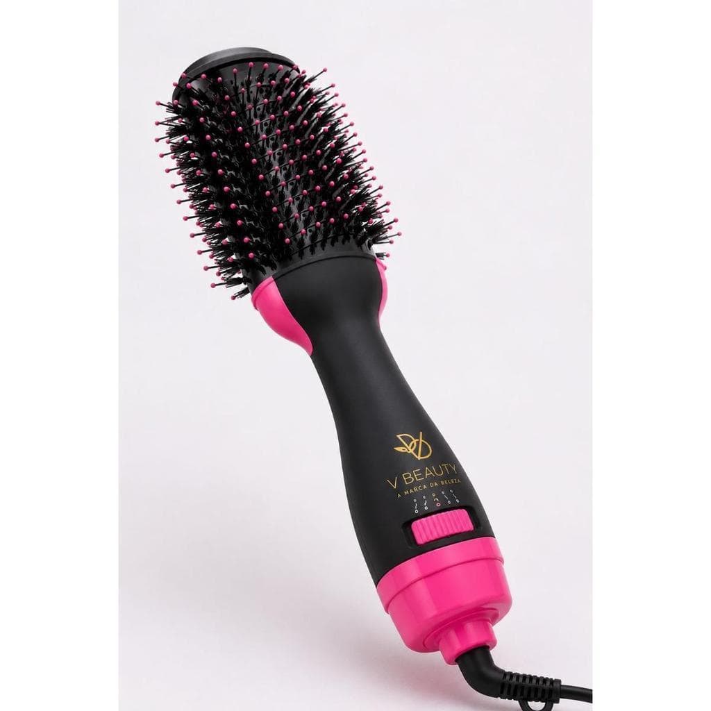 Escova 2 em 1 V Beauty Air 360° Seca Alisa e Dá Brilho 127 e 220
