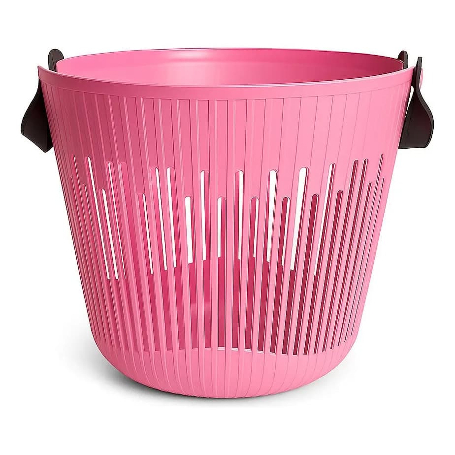 Cesto Multiuso Redondo Roupa Suja Organizador Lavanderia Brinquedos Ventilado