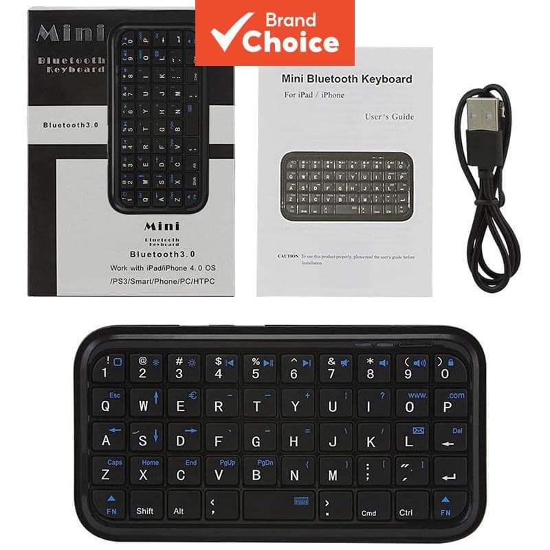 Jomaa Mini Teclado Portátil Sem Fio Bluetooth Para Telefone Laptop Recarregável