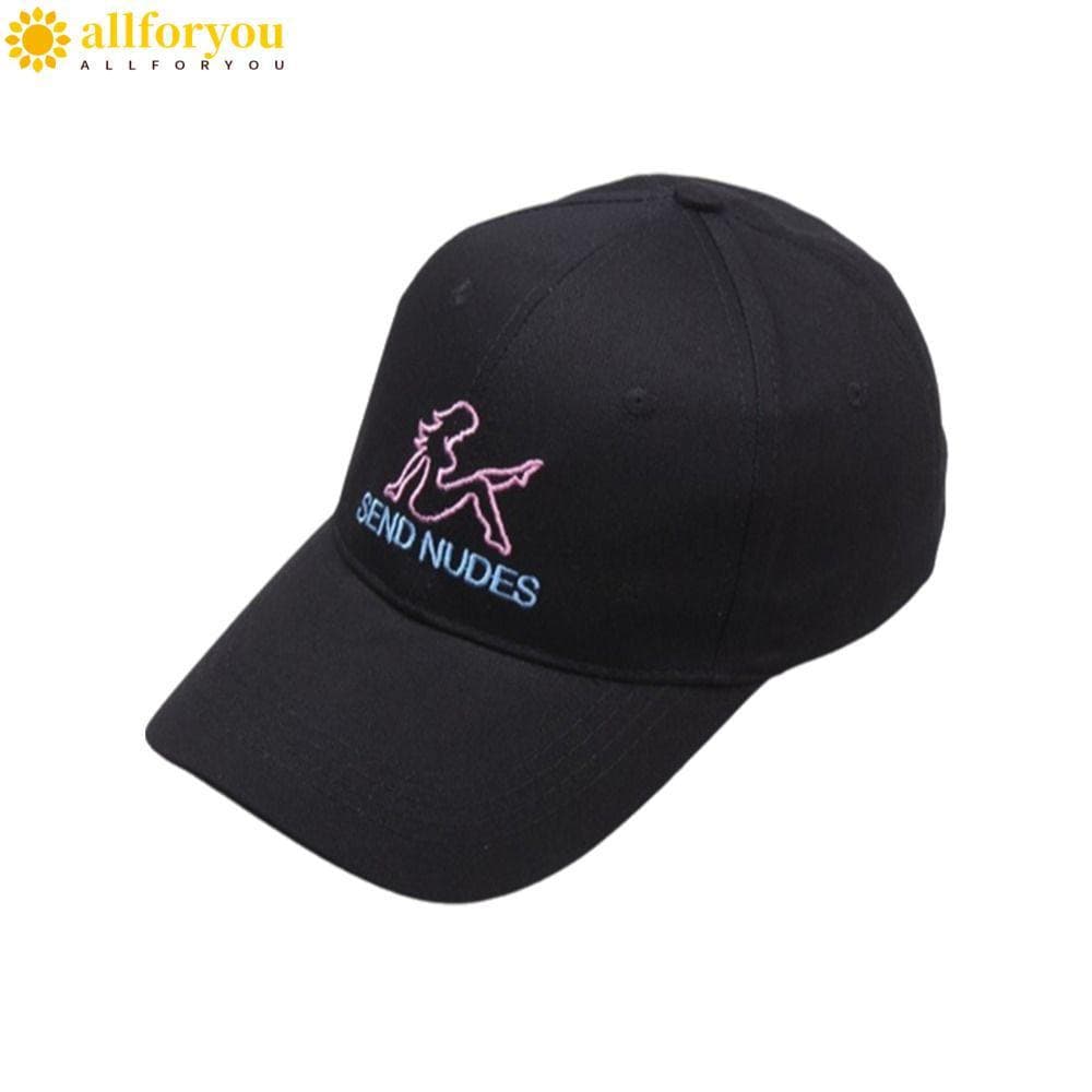 Chapéu de Sol ALLFORYOU1, Boné de Beisebol com Design Bordado, Alça Ajustável, Pontudo, Respirável RFHY