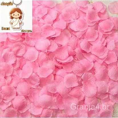 1000 Pétalas de Rosas Artificiais Cor-de-rosa Decoração Casamento Festas