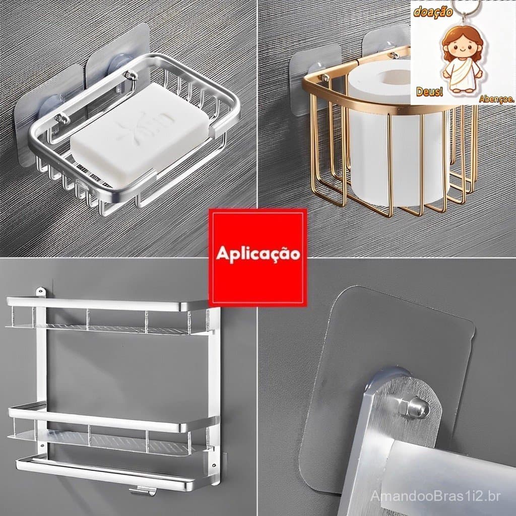 Kit 15  PÇS Gancho de Parede Adesivo Multiuso Para Pendurar Quadros Utensílios De Cozinha Banheiros Parafuso