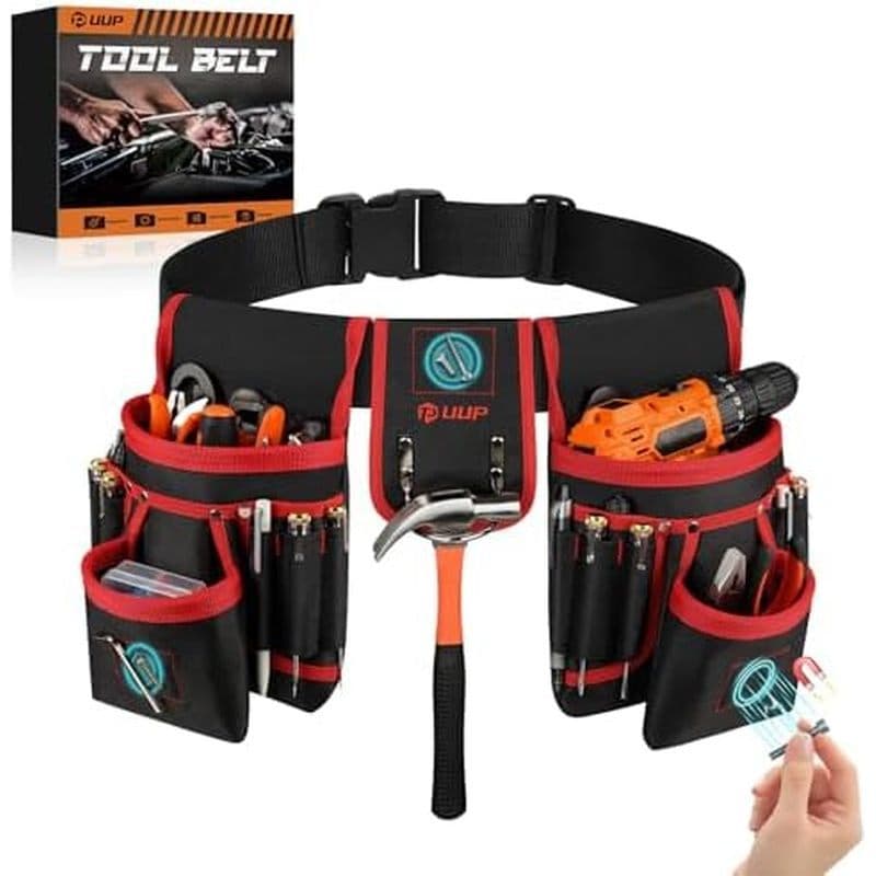 Cinto De Ferramentas Magnético Para Homens , Bolsa Resistente Com 26 Bolsos , Coldre , Utilitário Unhas , Suporte De Cin
