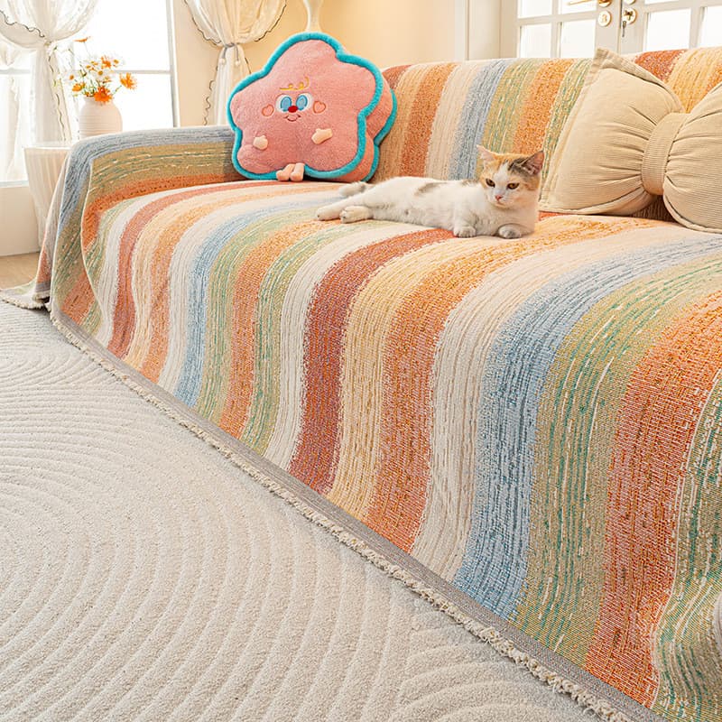 [Novo produto] Dopamina Chenille Four Seasons Universal One Whole Sofá Toalha Capa Pano Sofá Capa Completa Capa de Sofá
