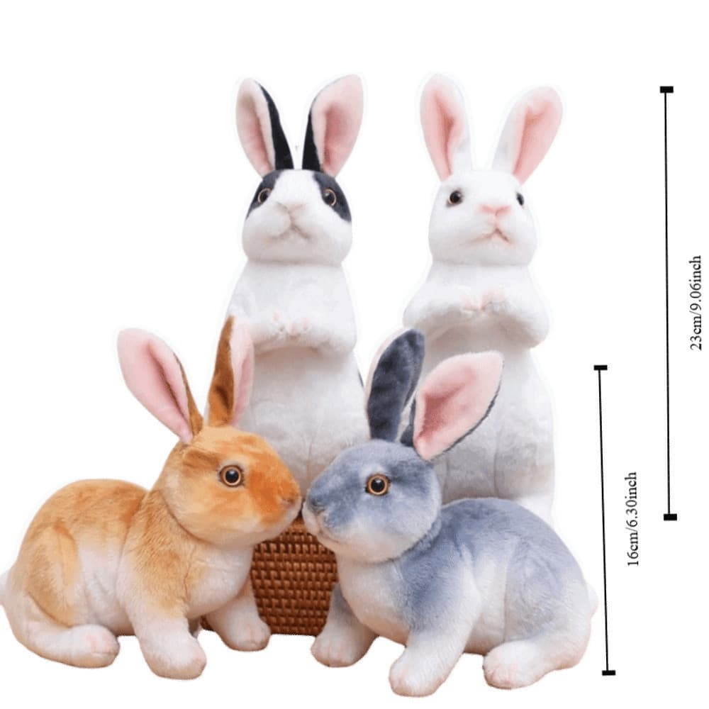 Boneca Animal De Simulação YONGWANG , Brinquedo De Pelúcia De Coelho Com Orelhas Longas E Macias Adequadas Para A Pele ,