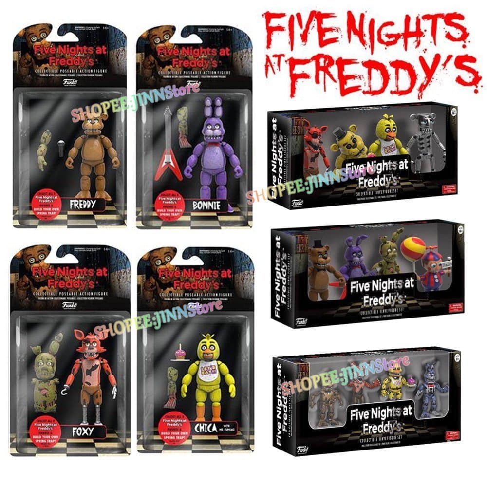 Pacote De Bonecos De Ação Funko FNAF Five Nights At Freddy-2016 BONNIE FOXY CHICA HUPC