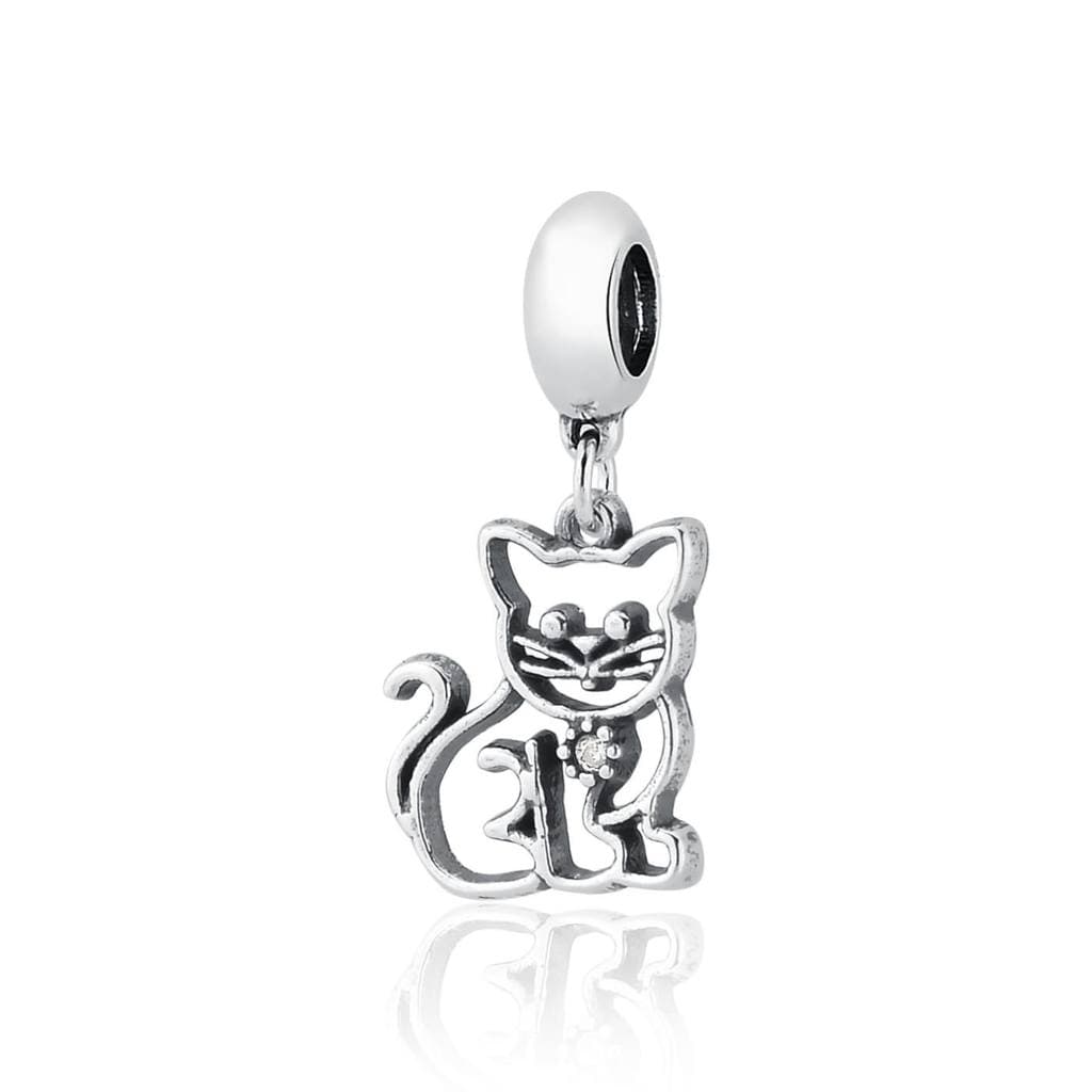 Berloque Gatinho Zircônia