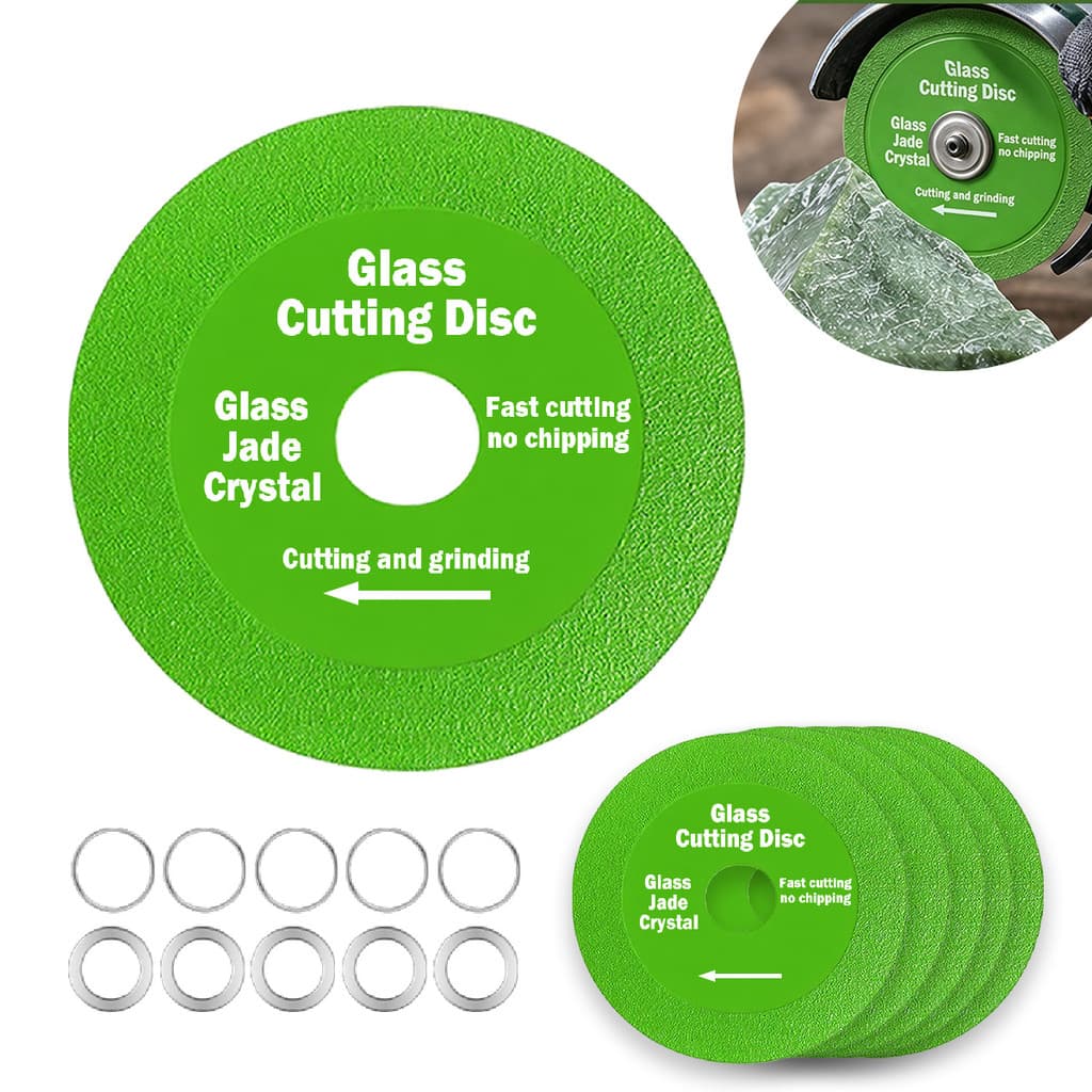Kit 5 Disco Diamantado 100x20 mm Corte Vidro Porcelanato Piso Cerâmica Ferramenta Profissional