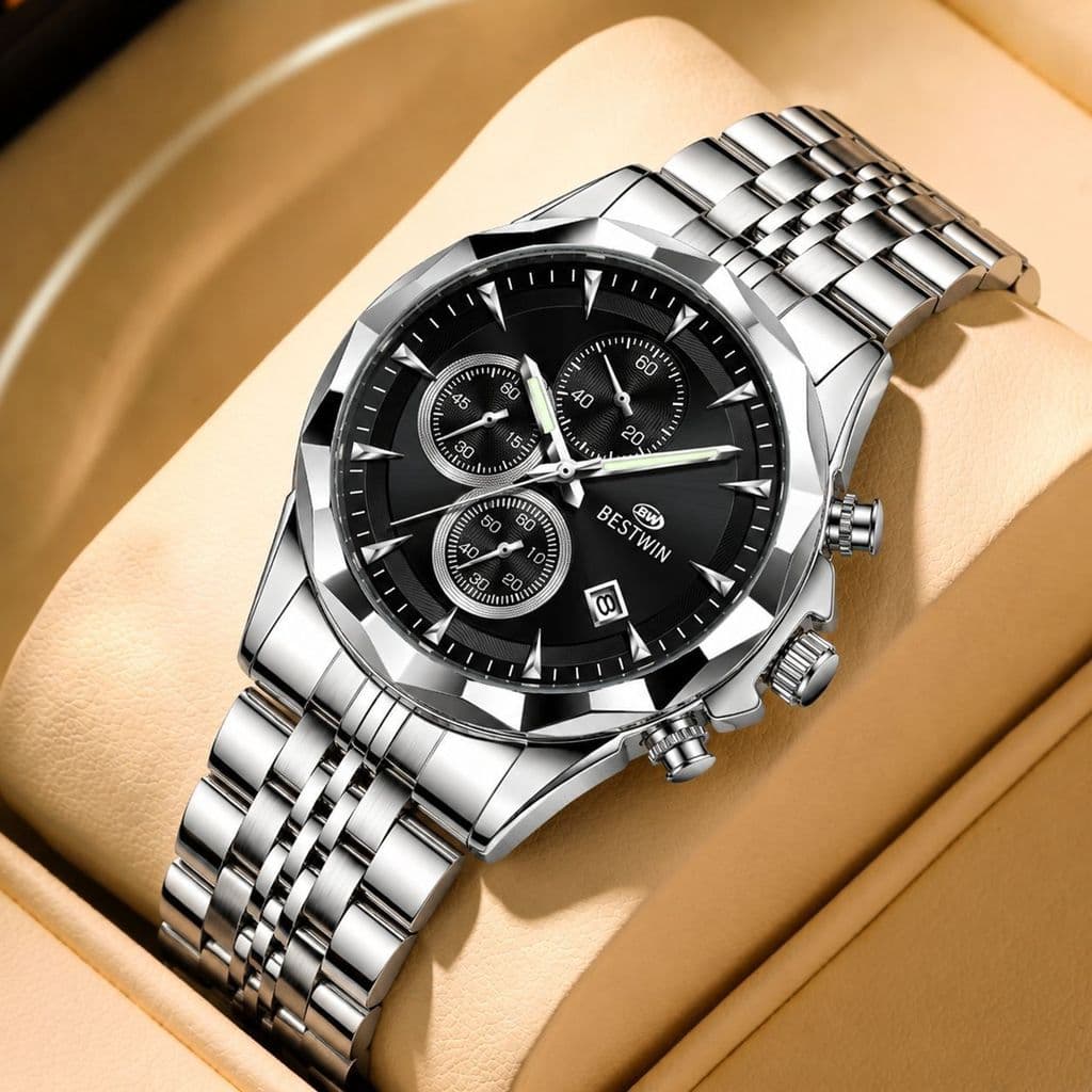 Relógios de pulso relógio masculino BESTWIN quartzo luminoso masculino 72026