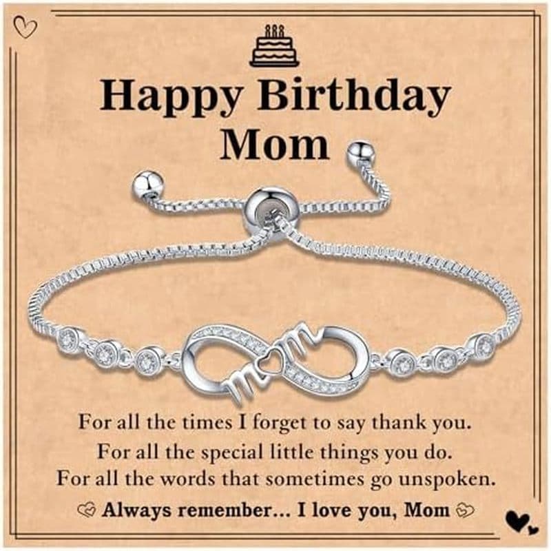 Presentes Para A Mãe , Pulseiras De Amor Infinito Mamãe , De Aniversário Mulheres , Esposa ,