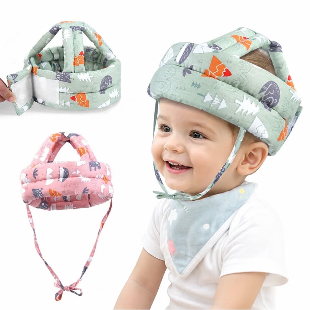 Chapéu De Proteção Infantil Anti-Colisão Capacete De Segurança Para Bebês Ajustável