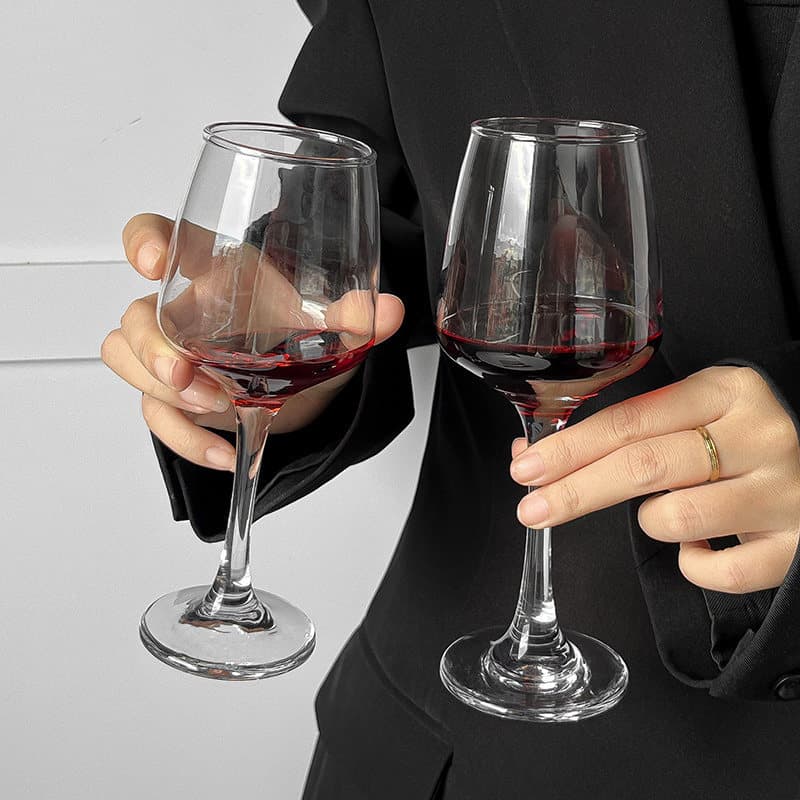 Taças de Vinho em Cristal Luxo | Vidro Extra Resistente para Espumante e Vinho | Presente de Aniversário Perfeito