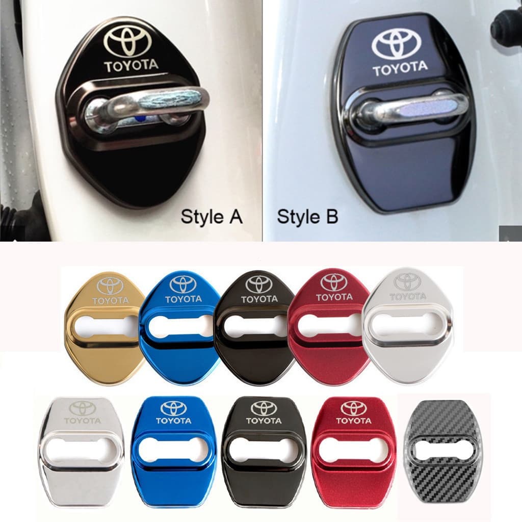 G3TF 4 Peças de Capa Protetora de Aço Inoxidável para Fechadura de Porta de Carro para Toyota Corolla Cross Hilux Yaris