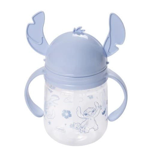 Plasútil Caneca Copo Treinamento Transição com Canudo Automático Stitch 350ml