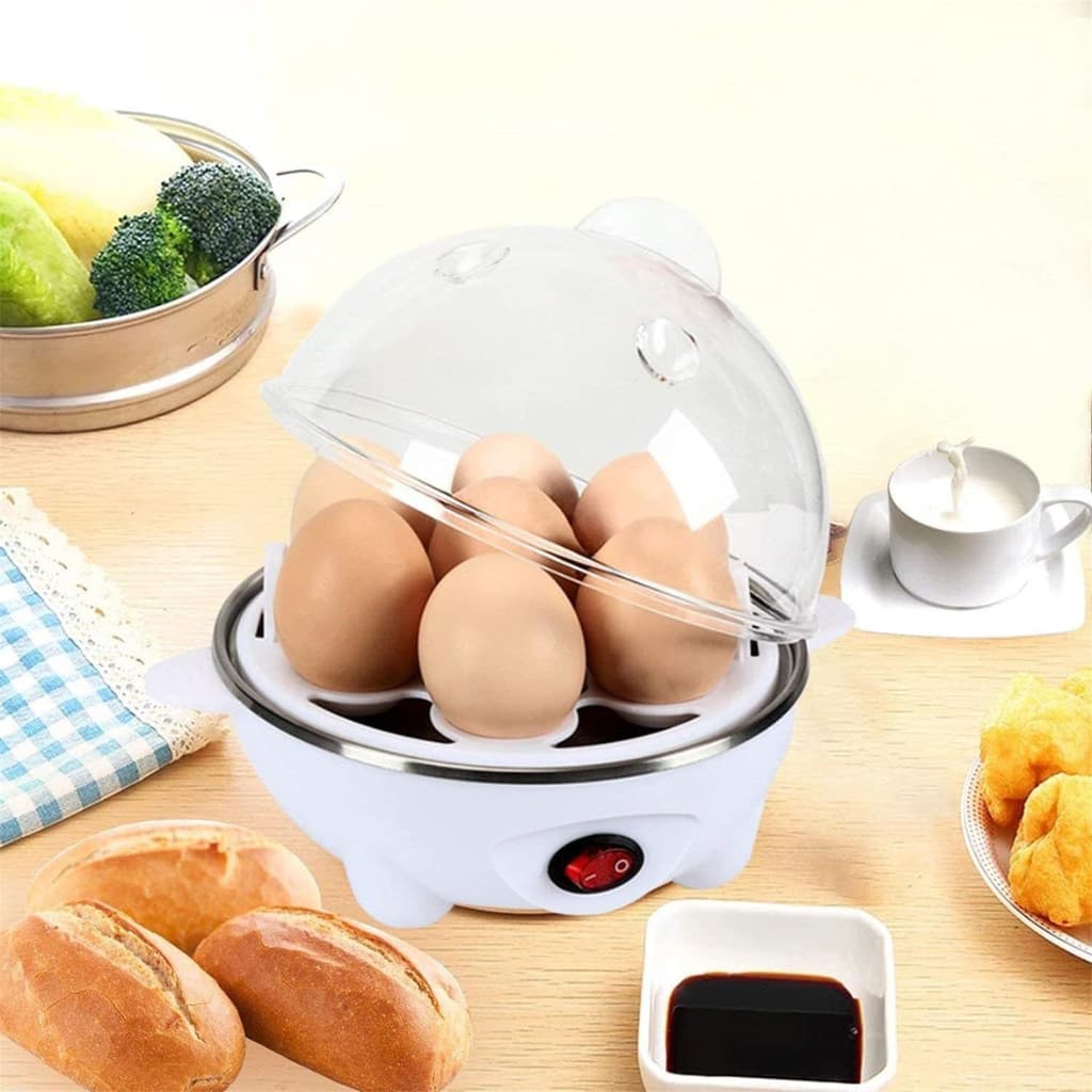 Máquina Cozinhar Ovos Rápido - Prepara 7 Ovos