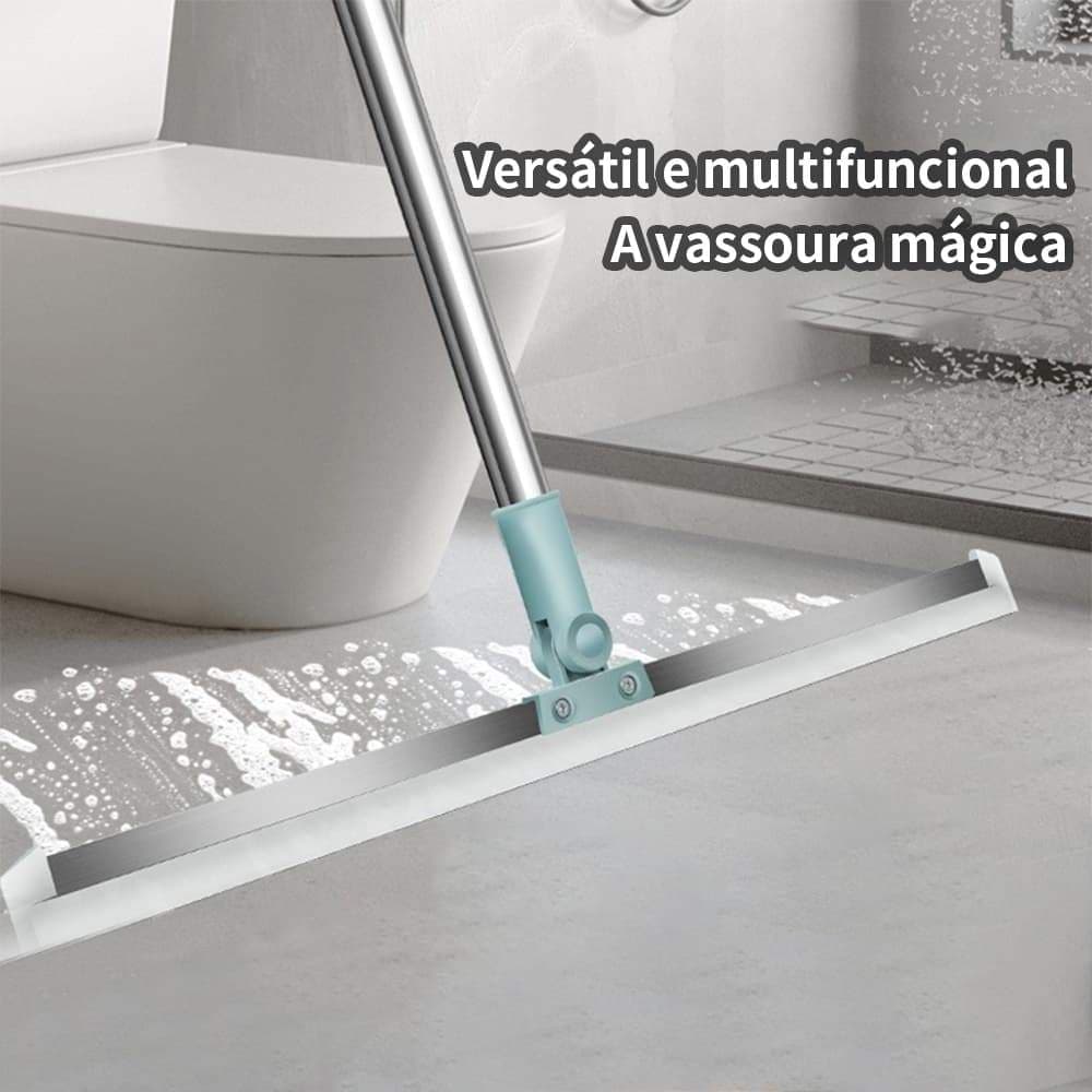 Varredor de Silicone Profissional, Uso Duplo Seco e Molhado para Limpeza Residencial Completa