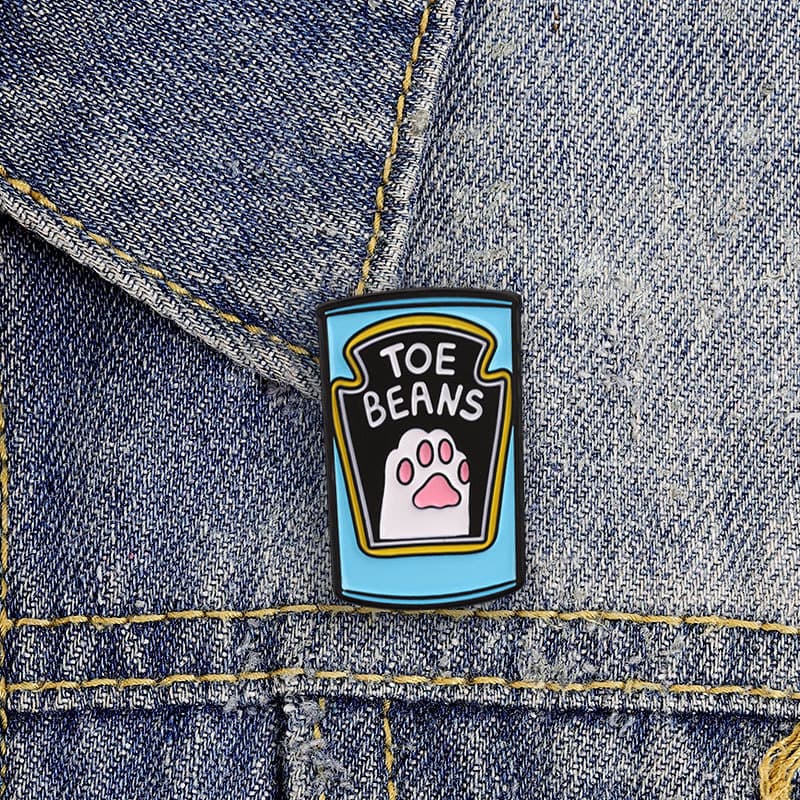 Gato Pata Almofada Amantes Esmalte Broche Moda Acessórios De Roupas Mochila Crachá Jóias Presente