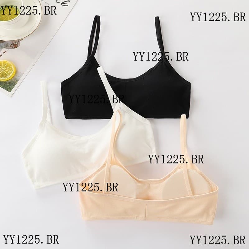 Suti茫 Infantil/Feminino/De Algod茫o/Respir谩vel/Cor Lisa/12 A 16/Y Para Crian莽as/Meninas