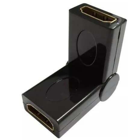 Adaptador Hdmi Femea X Femea Articulado 180 Graus