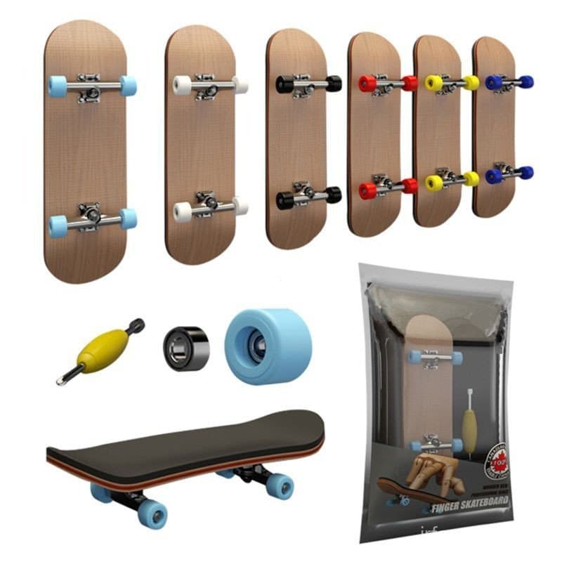 Conjunto Profissional De Skate De Dedo De Madeira